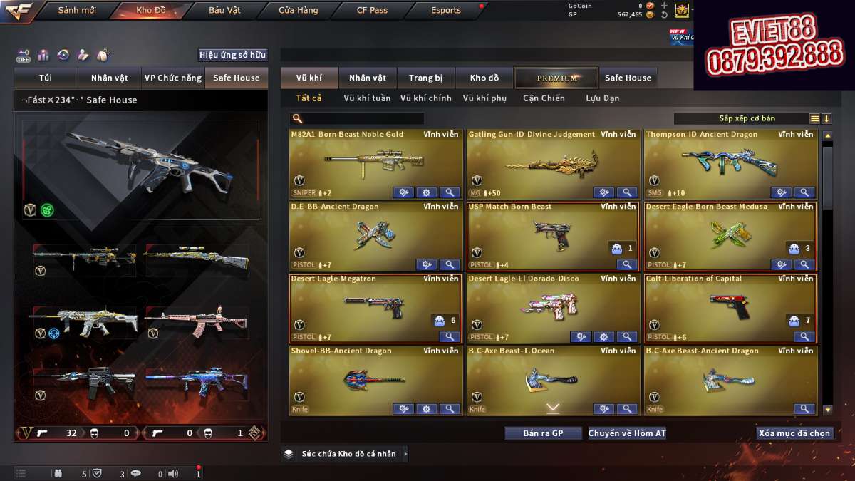 shop acc cf uy tin gia re